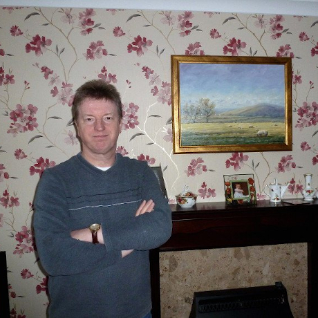 Client and their painting